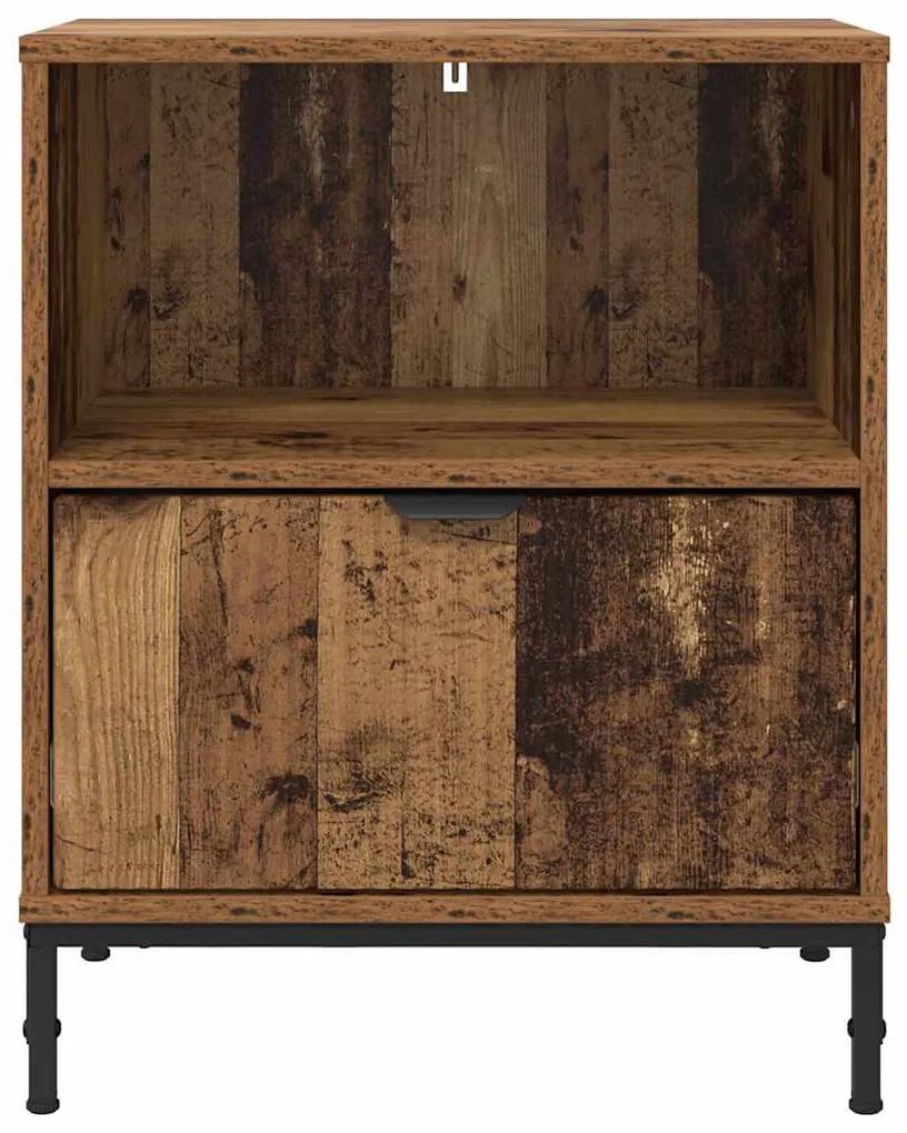 Éjjeli asztal fiókkal Régi fa 49 x 36 x 61 cm Faanyag