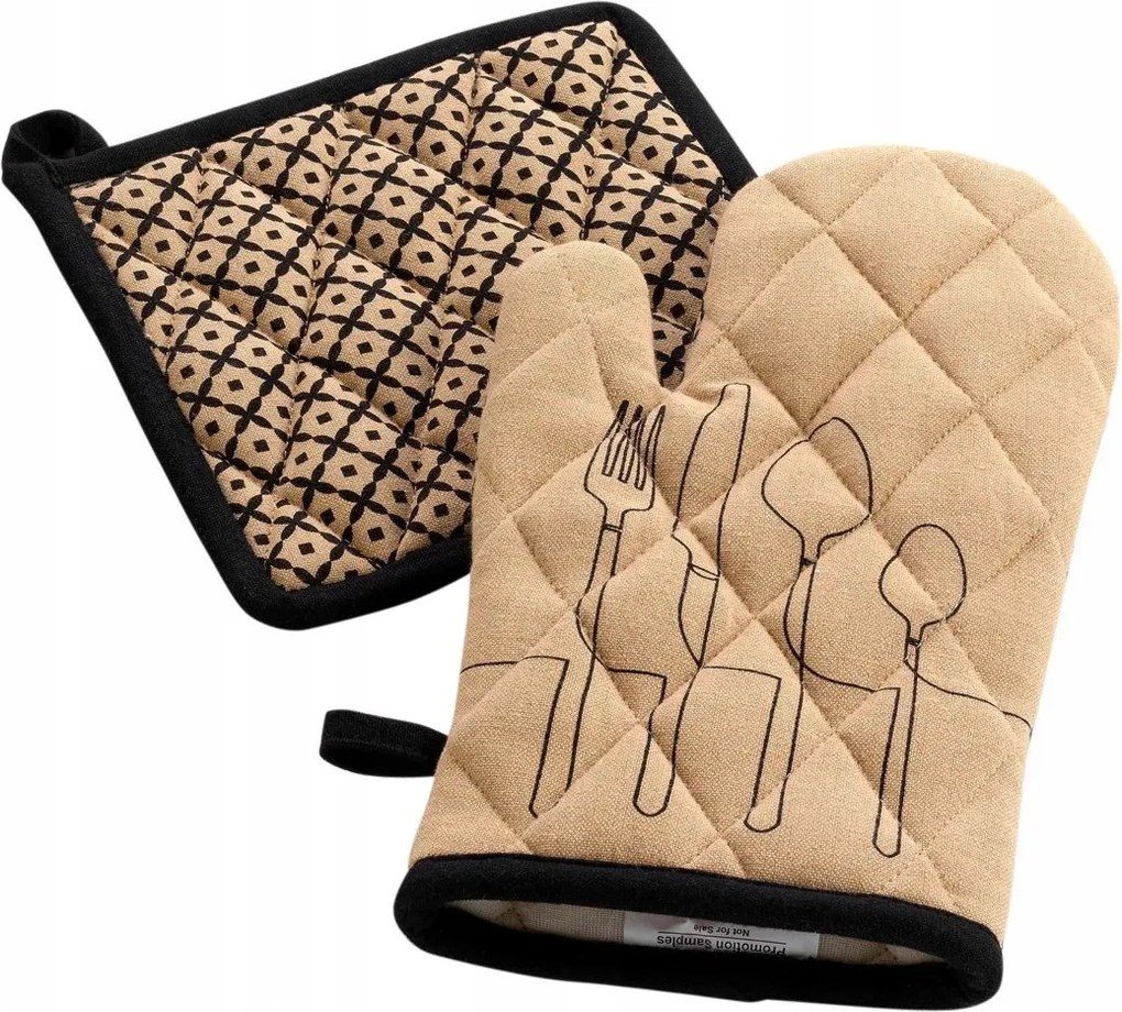 Konyhai Kesztyű pamut Bézs alátét