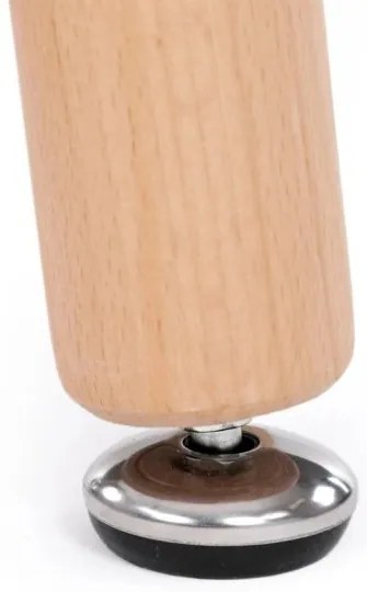 AKCIÓ Fekete étkezőasztal BERGEN 120x80 cm II. osztály