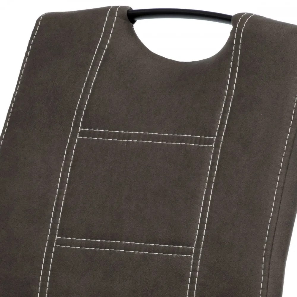 Scaun modern cu bază de sanie gri Dcl-413
