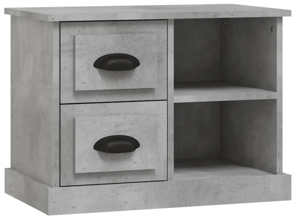 Betonszürke éjjeliszekrény 60x35,5x45 cm