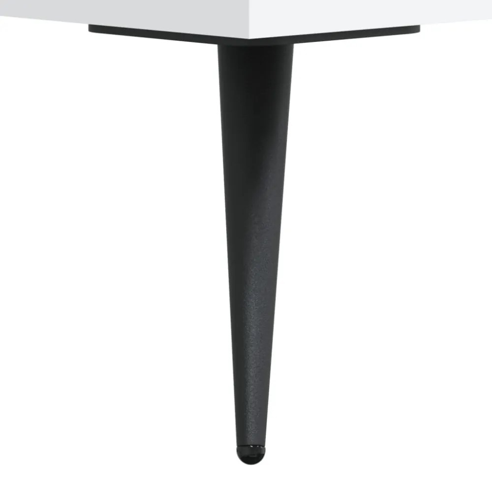 fehér szerelt fa TV-szekrény 150 x 35 x 55 cm