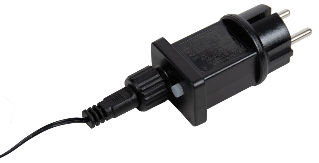 Karácsonyi állólámpa fekete fa 150 cm LED-del, időzítővel IP44 - Caspar