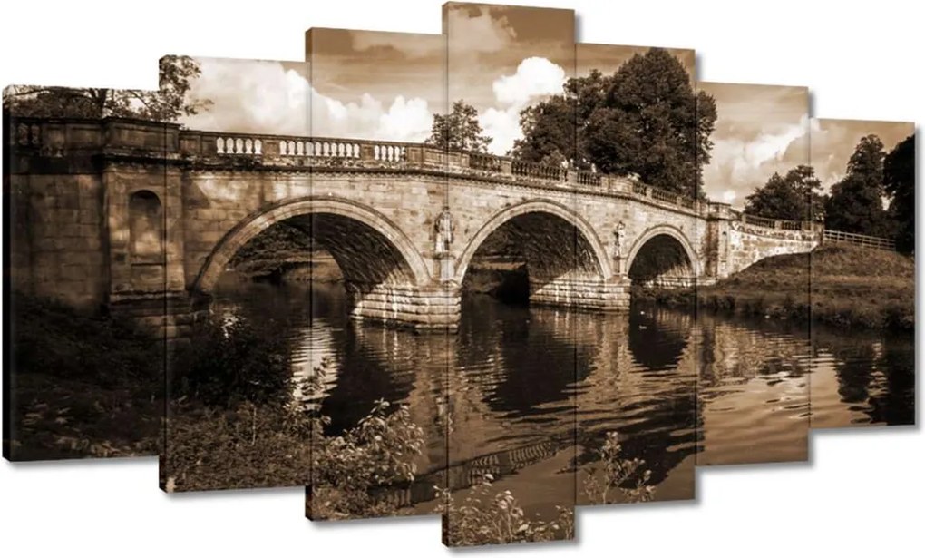 Képek 140x80 Híd a folyón szépia