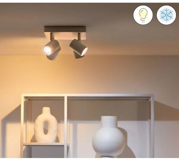 WiZ - LED RGBW dimmelhető spotlámpa IMAGEO 4xGU10/4,9W/230V fehér Wi-Fi