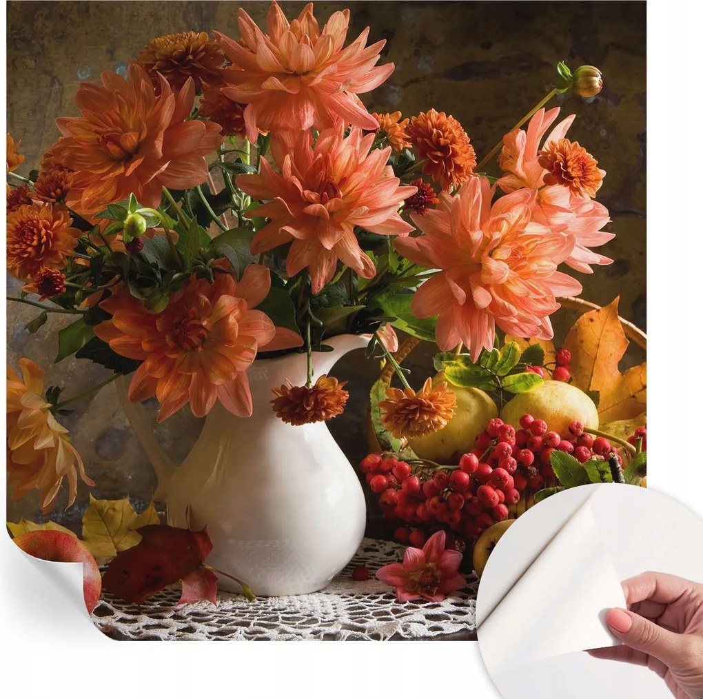 Fotótapéta Öntapadós tapéta a szobába Őszi kompozíció 250x250 cm