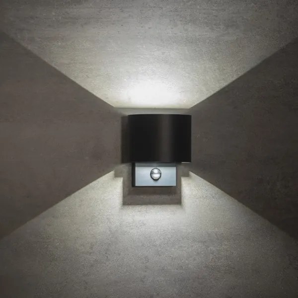 Kanlux 28995 - REKA kültéri LED fali lámpa érzékelővel LED/7W/230V IP54 antracit