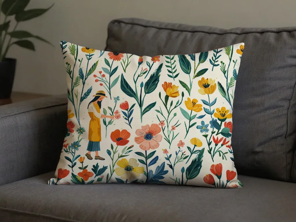 Pamut párnahuzat FLOVINA POLY 50x70 cm, színes