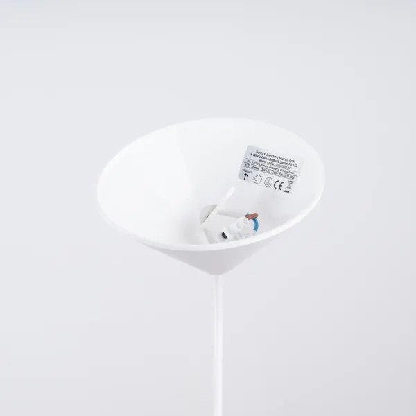 Sollux SL.1329 - Csillár zsinóron GINA 1xE27/15W/230V átm. 38 cm fehér