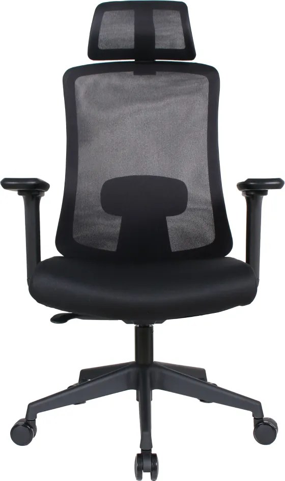 Irodai szék, fekete, teherbírás 150 kg, ROSANO