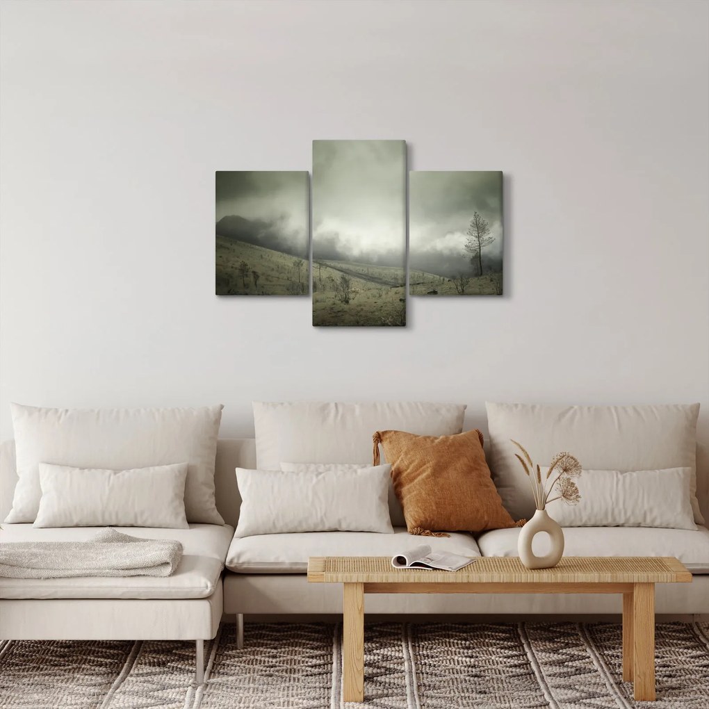 A vihar előtti táj képe (90x60 cm)