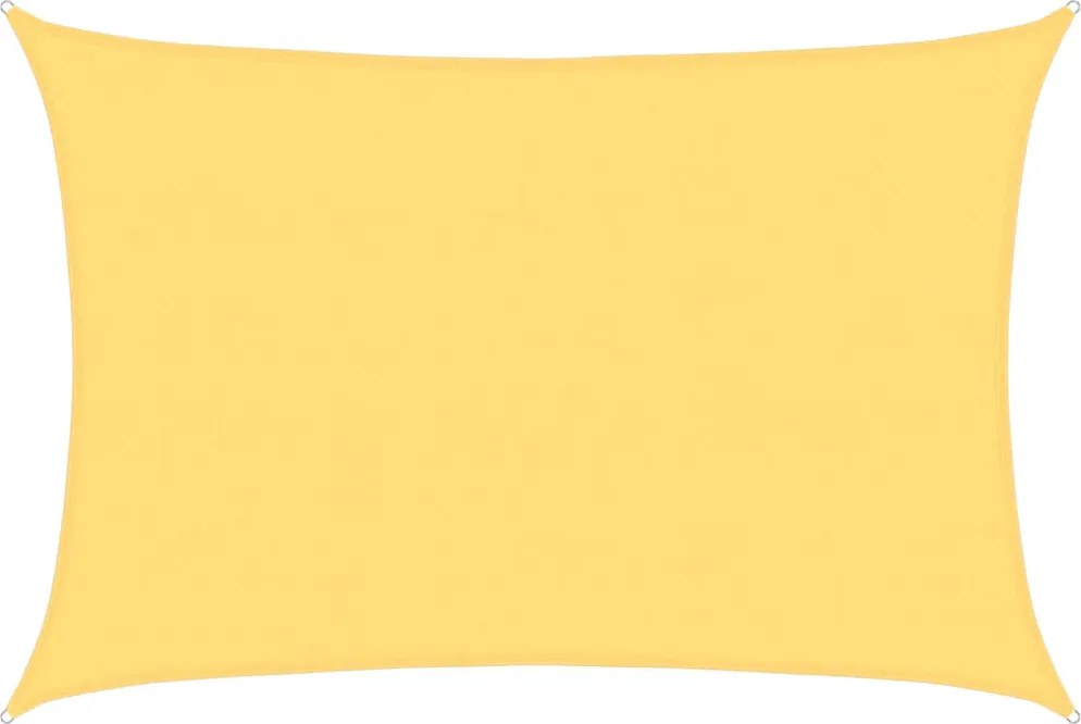 vidaXL bézs HDPE napvitorla 160 g/m² 5 x 6 m
