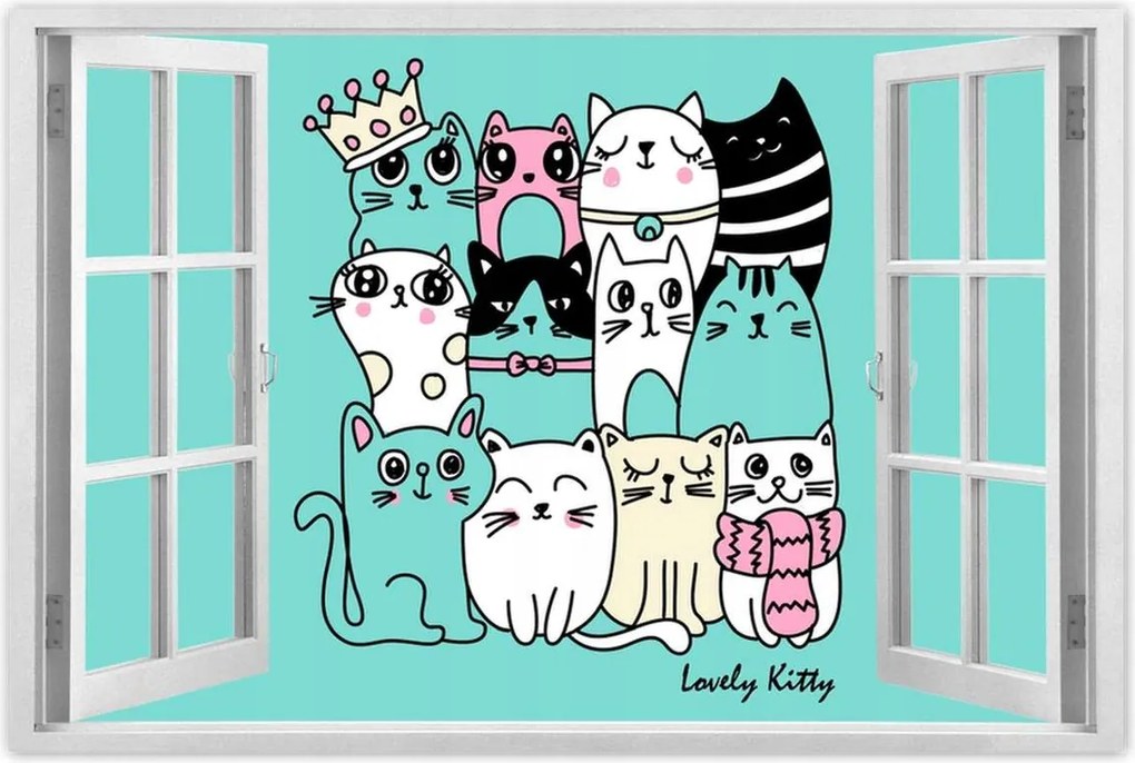 Poszterek 90x60 Cica Cicák