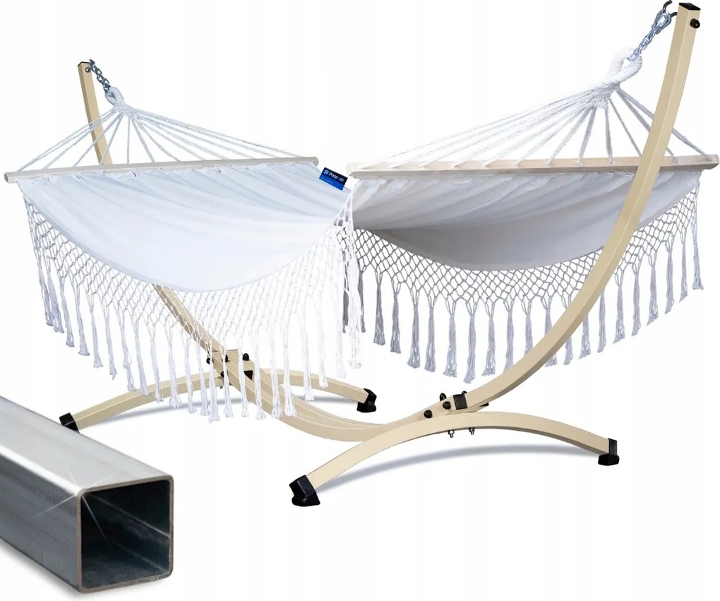 Potenza függőágy váz Ocynk 220kg+ kerti függőágy Santia 220x160