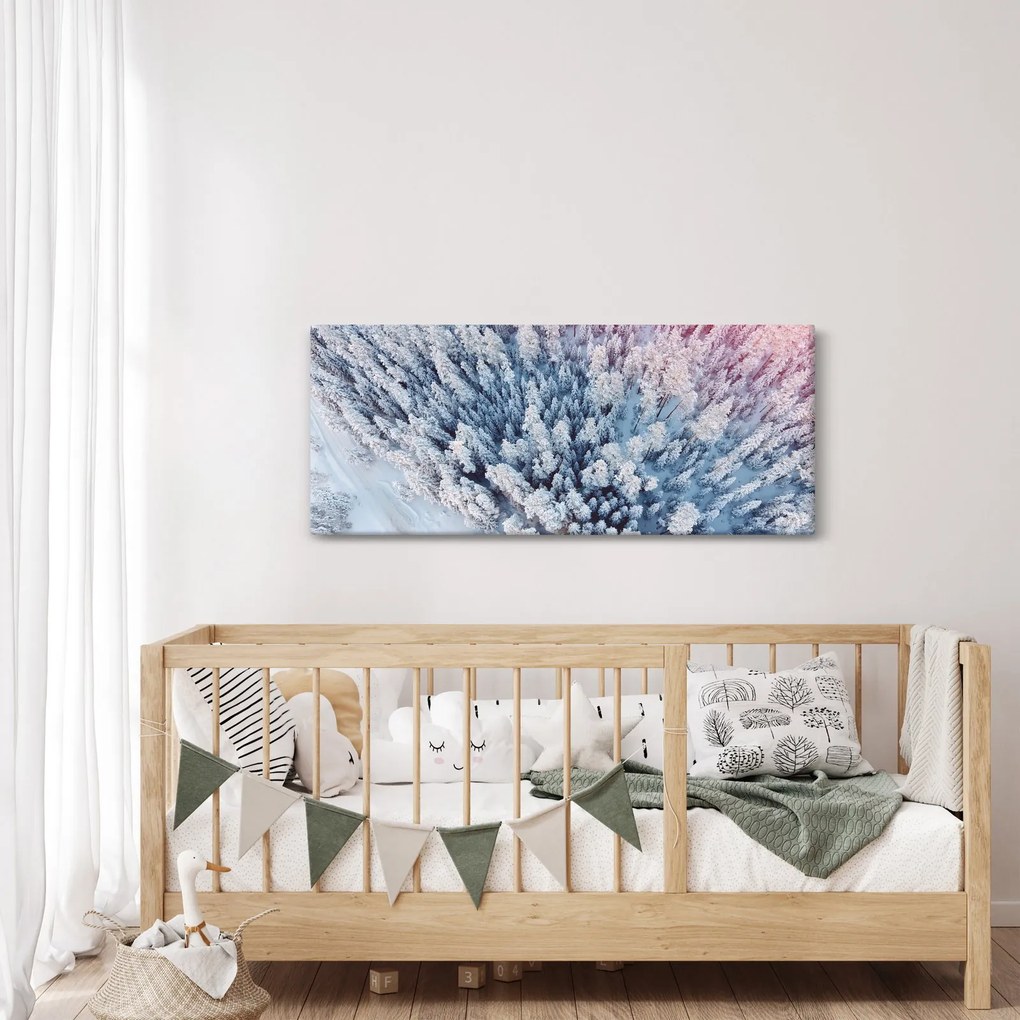 Havas fák képe (120x50 cm)