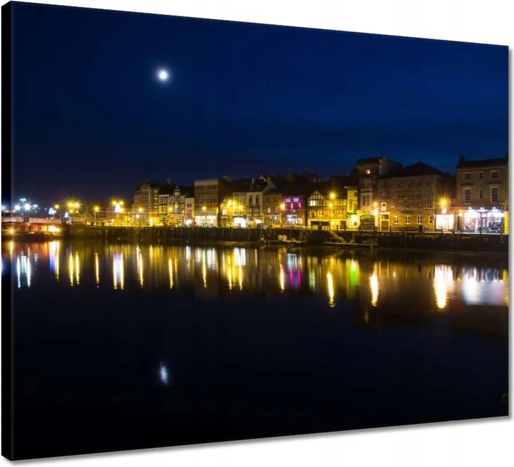 Vászonkép 50x40 Hold a vízben