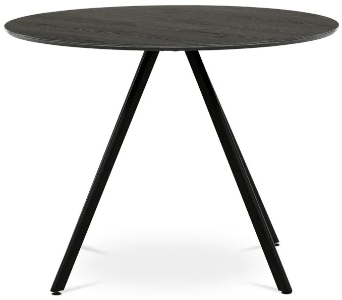 Kerek étkezőasztal 100x100cm, laminált, szürke tölgy, HT-R5010 GREY