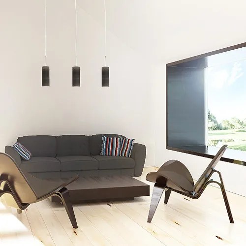 RENDL SANSSOUCI I závěsná matná černá 230V E27 42W