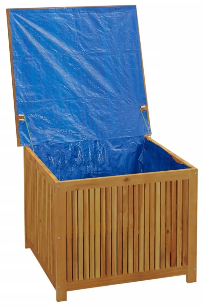 tömör akácfa kerti tárolóláda 75x75x58 cm