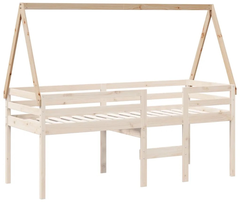 tömör fenyőfa gyerekágytető 209 x 85,5 x 88 cm