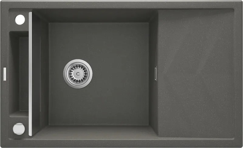 Magnetic gránit mosogató_metál antracite_1 medence+csepegtető