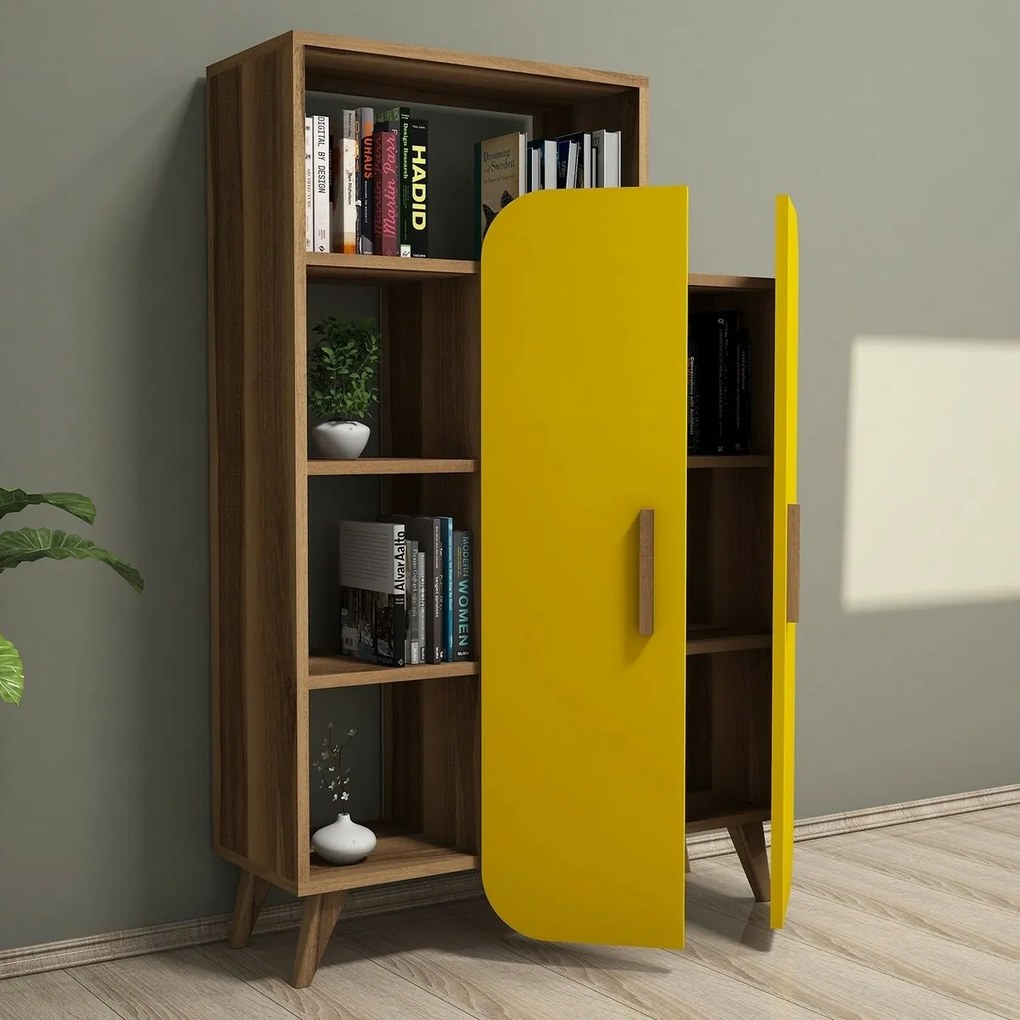 Form Yellow and Walnut könyvtár