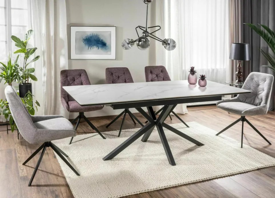 Logan bővíthető étkezőasztal fehér 160-200cm