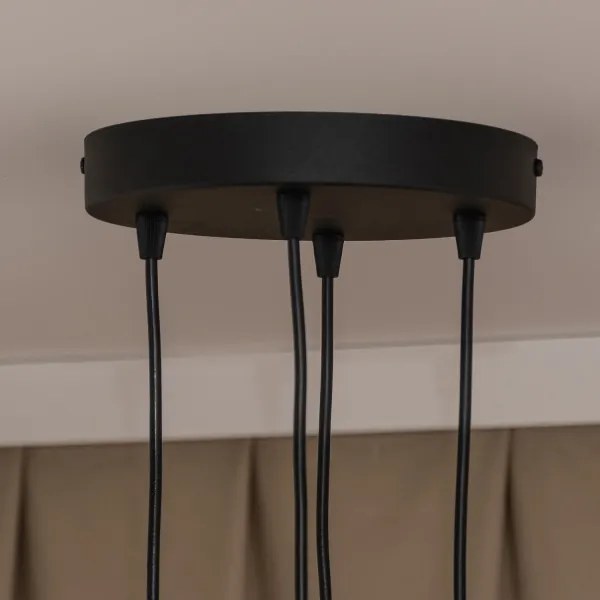 Kábeles függőlámpa GAMBIT 4xGU10/10W/230V fekete