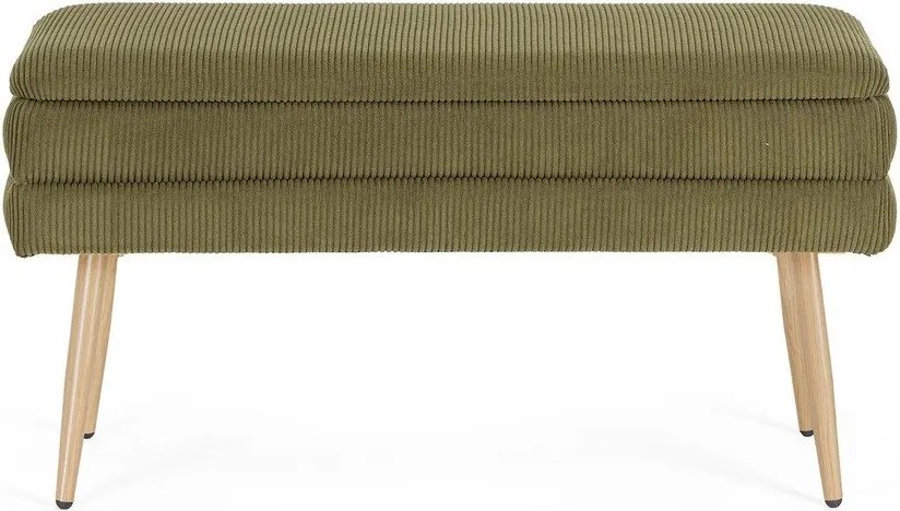 Zöld párnázott pad Olga – Bizzotto