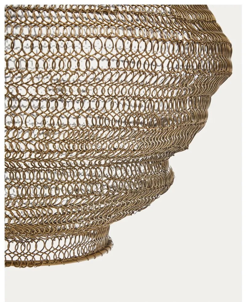 Aranyszínű függőlámpa fém búrával ø 30 cm Sarraco – Kave Home