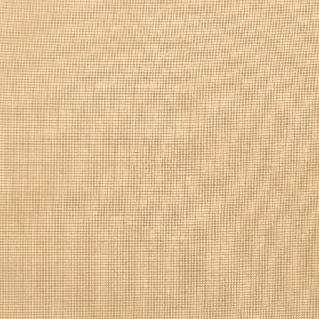 2 db homokszínű fátyolfüggönyök hurokkal 140x140 cm