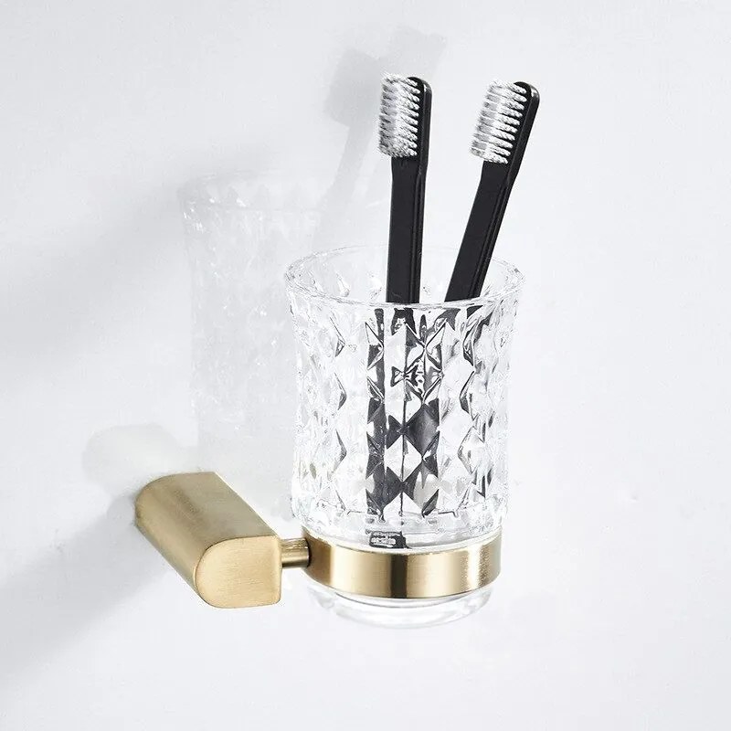 Fürdőszobai pohár Brushed Gold 322224B