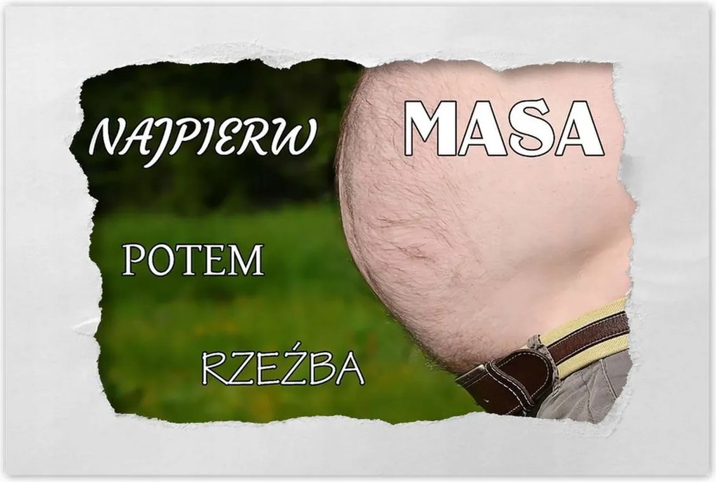 Poszterek 90x60 Először a tömeg Edzőterem