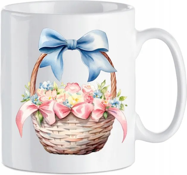 Kerámia bögre Húsvéti kosár Divatos húsvét ünnepek