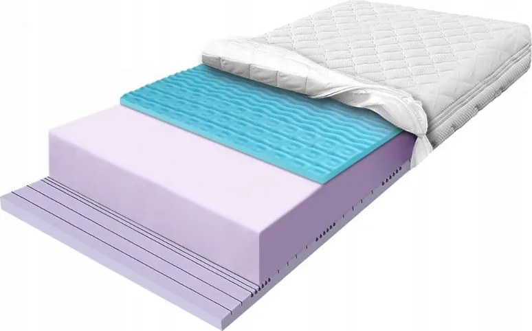 90x170 matrac 7 zónás masszírozó habból narancsbőr ellen kemény H3 H4 27cm