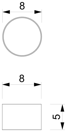 Spotlámpa DIXIE 1xGX53/11W/230V fekete