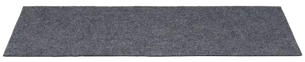 öntapadós lépcsőszőnyegek, 30 db, világosszürke, téglalap alakú, 60 x 25 cm