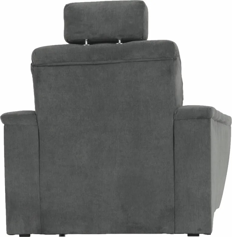 Fotel, szürke szövet, SANTIAGO