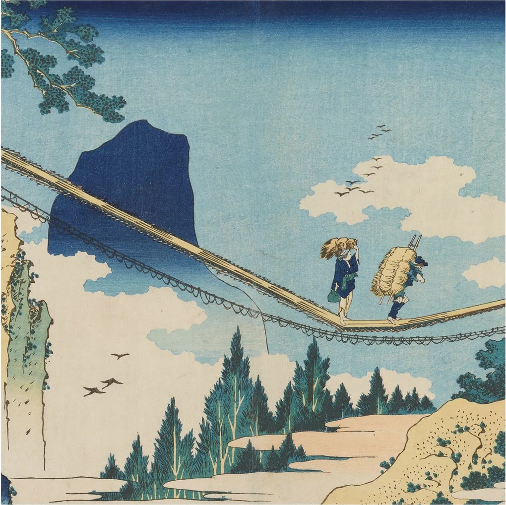 Flizelin tapéta falra Prémium hegyi híd 250x250 ragasztó