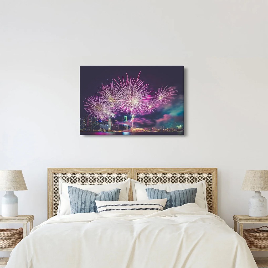 Tűzijáték képe (90x60 cm)