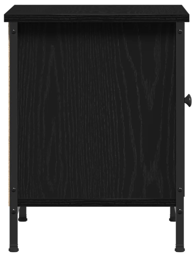 fekete tölgy TV állvány Fekete tölgy Szerelt fa 60 x 35 x 45 cm