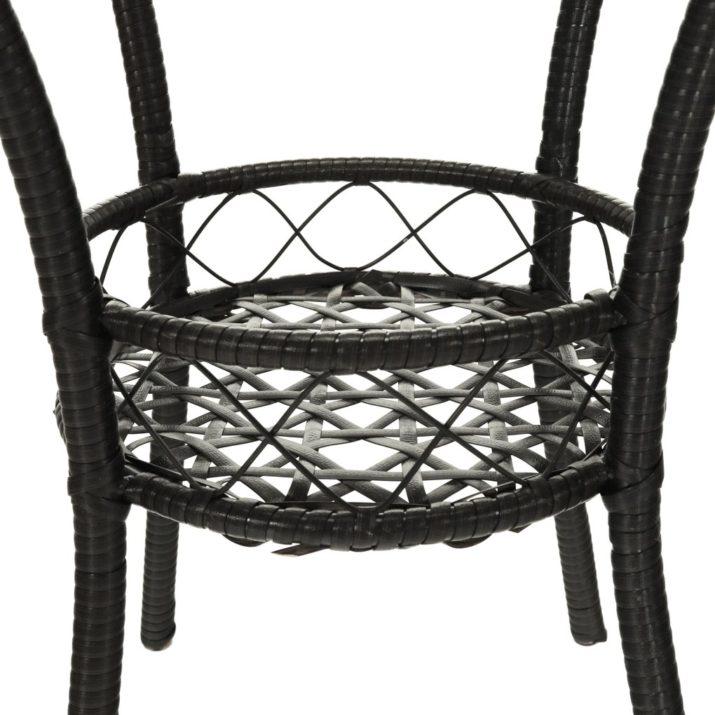 Kerti rattan szett 1+2, barna, LASAN