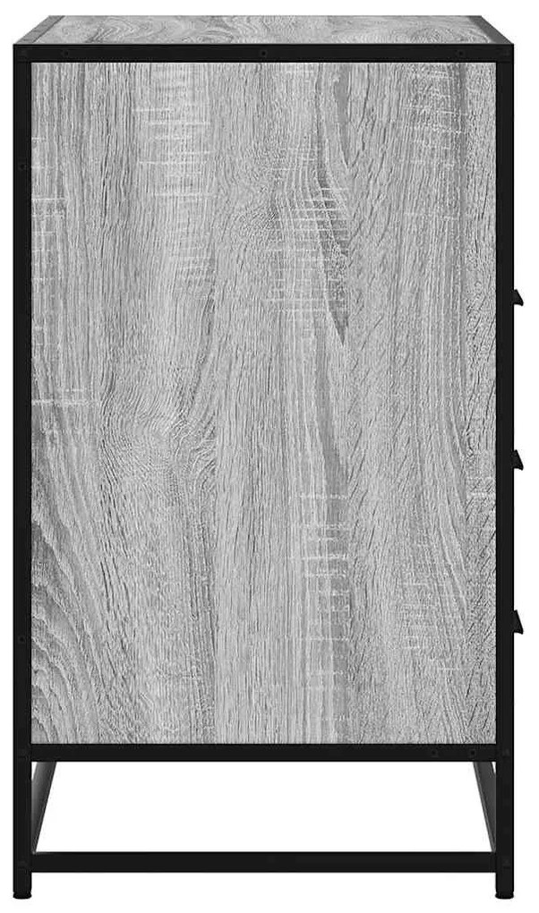 vidaXL szürke sonoma színű szerelt fa fiókos szekrény 70x41x70 cm