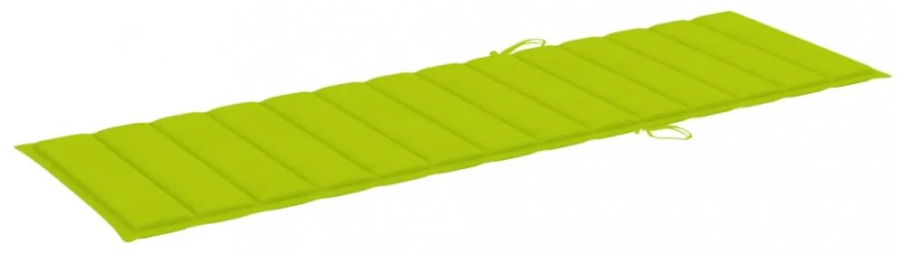 élénkzöld oxford szövet napozóágy párna 200 x 60 x 3 cm