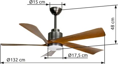 GLOBO 03606 MODESTO Ventilátoros lámpa IP20