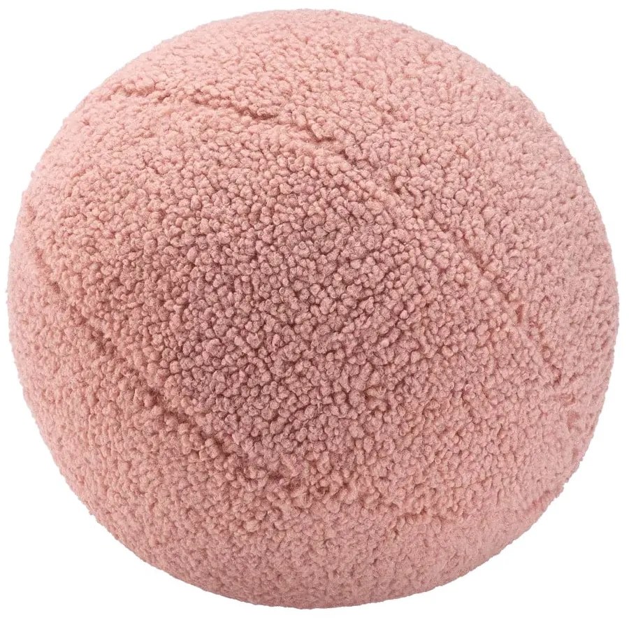 Rózsaszín buklé párna gyerek kanapéhoz Ball – Wigiwama