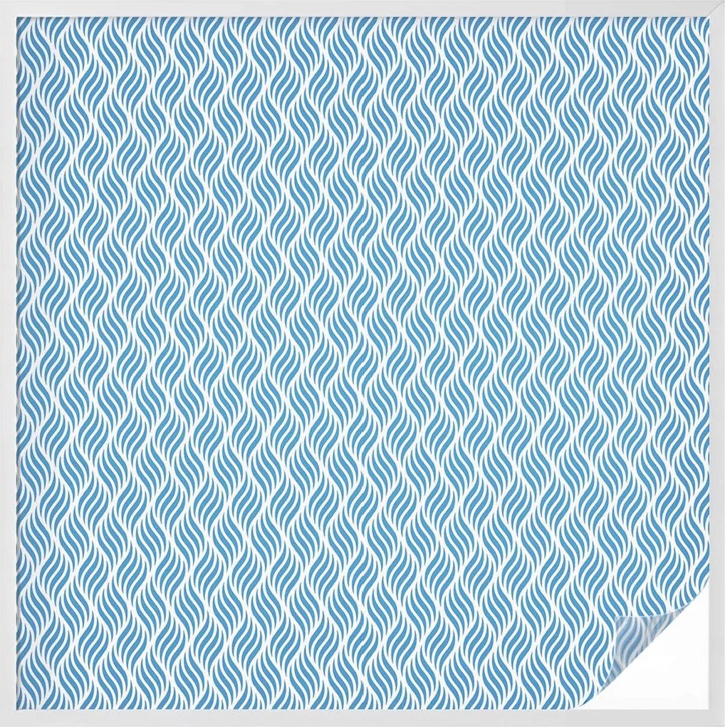 Ablakfólia Öntapadós Adatvédelem Kék hullámok 100x100