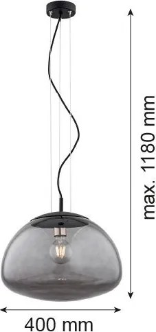 ARGON 4350 TRINI Egyágú Függesztett Lámpa Fém E27 IP20