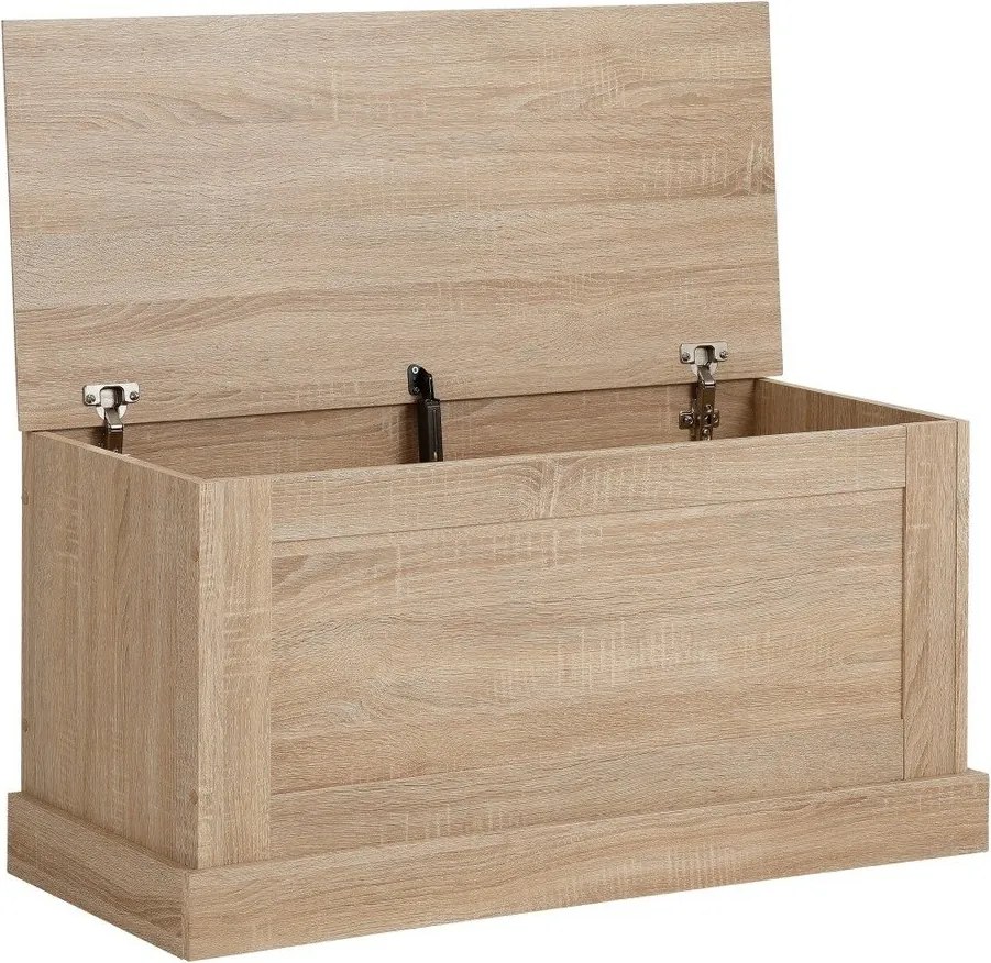 Bruce tárolóláda tölgyfa dekorral - Støraa