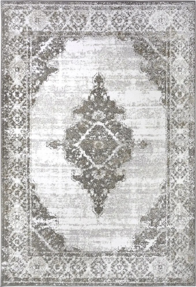 Nappali szőnyeg 160x235cm, puha plüss krém bézs-szürke